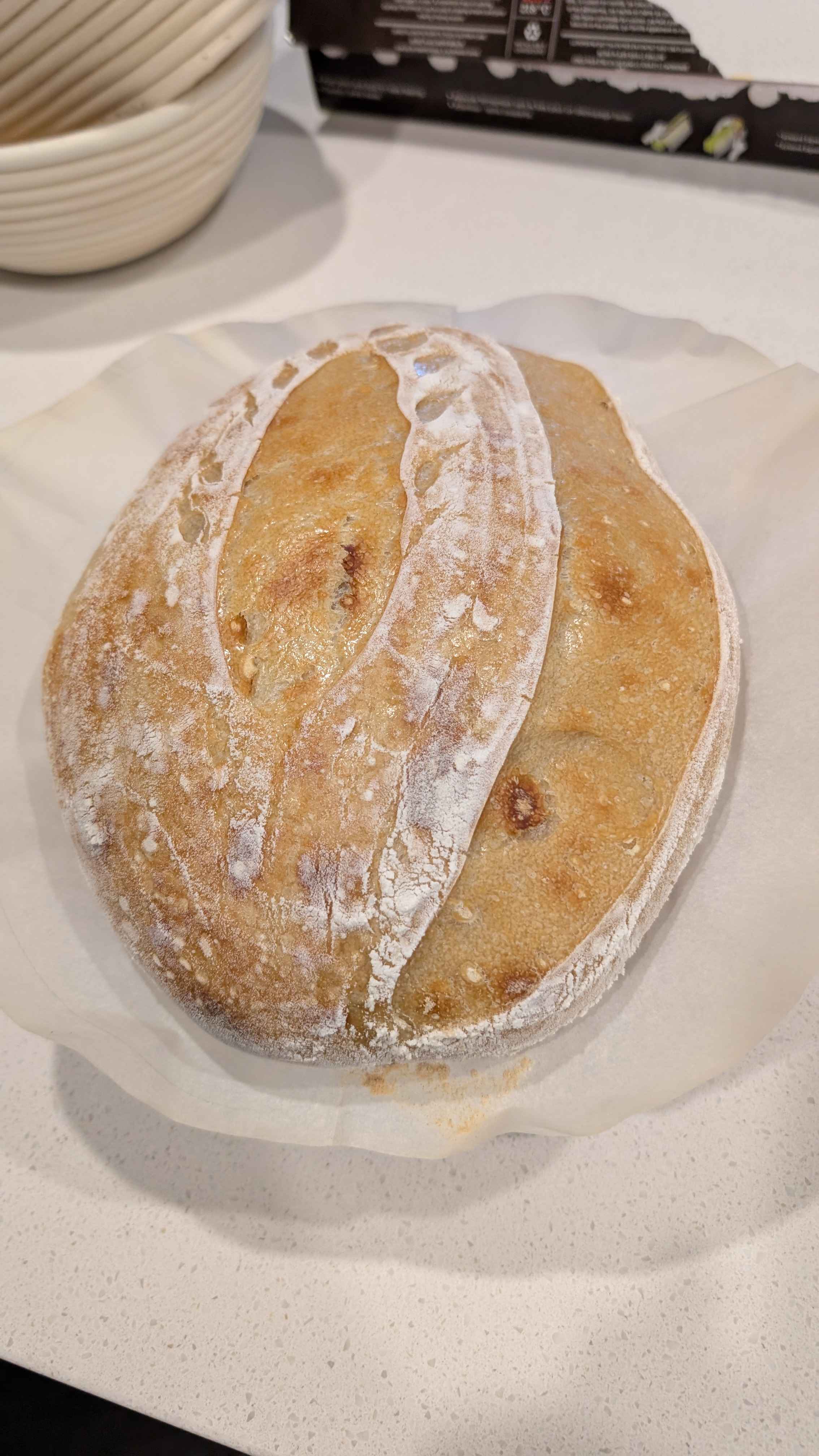 Pain au levain ovale